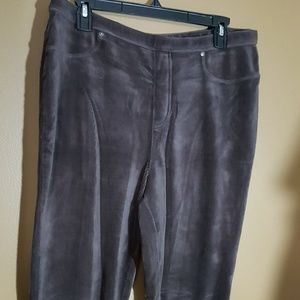 Brown soft corduroy stretch pants
